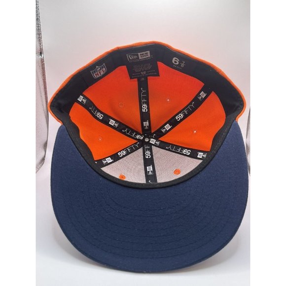 NEW ERA Denver Broncos Football Cap‎ Orange 59fifty 6 7/8 - Picture 5 of 6